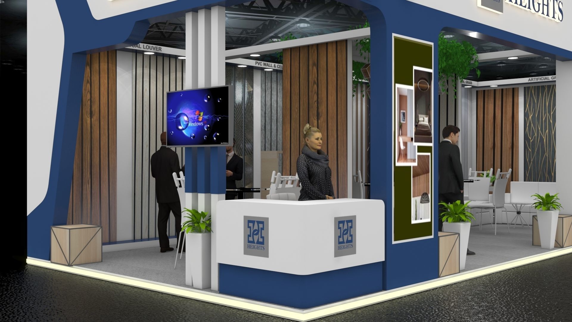 10 mtr x 5 mtr Exhibition Stand 3D print model_3