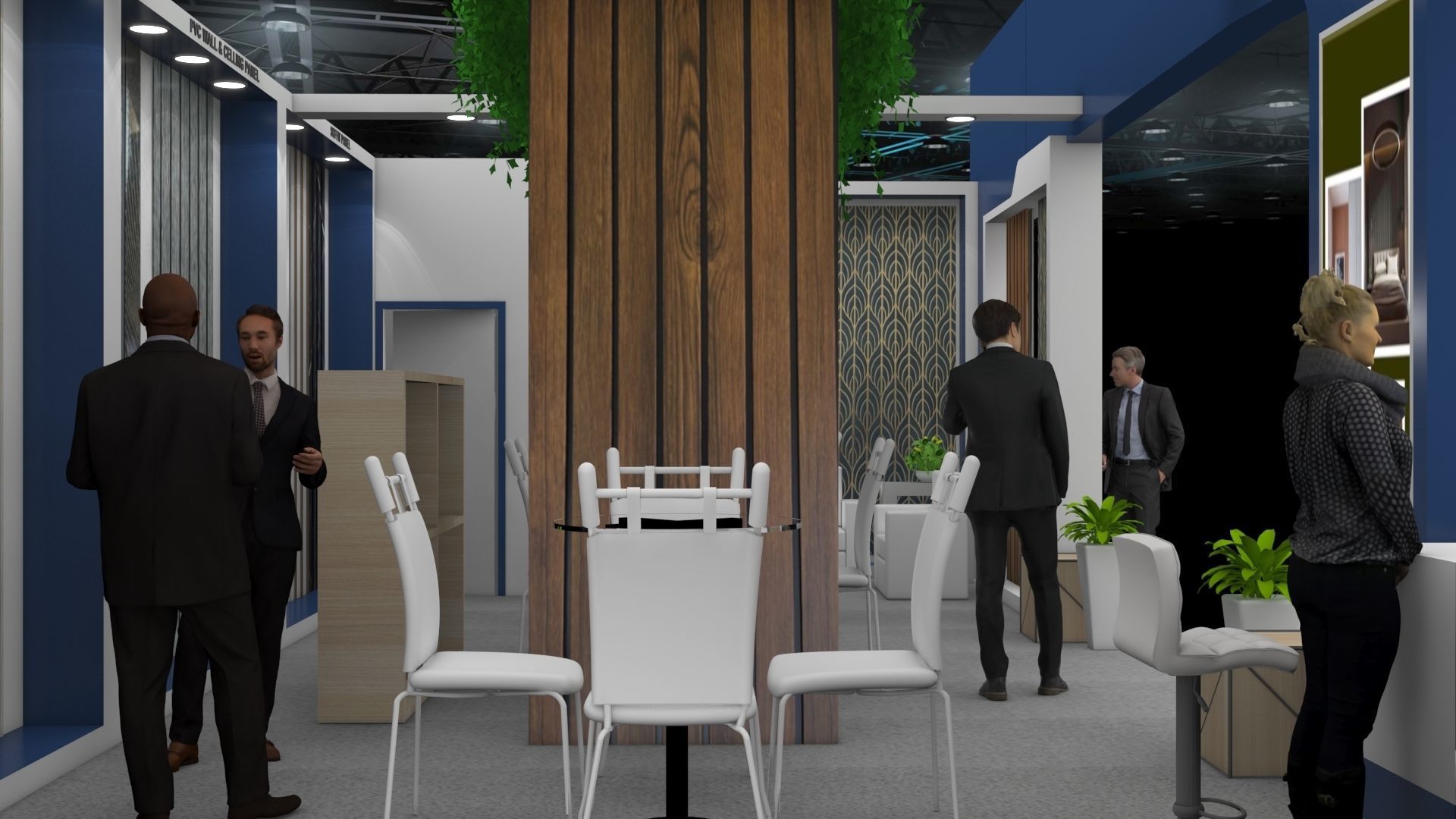 10 mtr x 5 mtr Exhibition Stand 3D print model_4