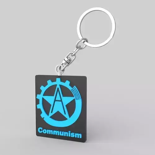 Communism Symbol 3D Printable Key chain  3D print model