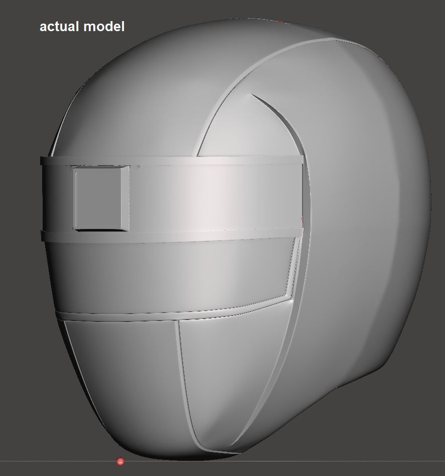 Power Rangers Alien MMPR Blue Ranger helmet 3D print model_5