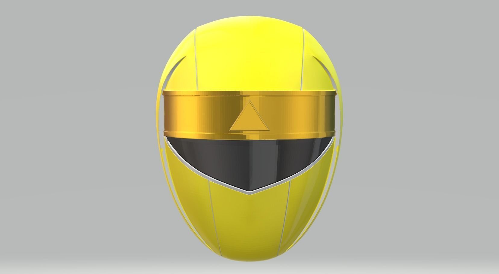 Power Rangers Alien MMPR Yellow Ranger helmet 3D print model_1