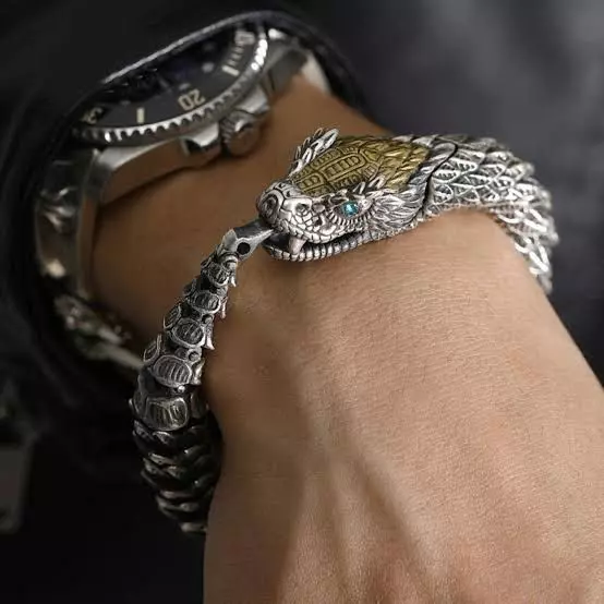 dragon bracelet with 3dm real file 3D print model_0