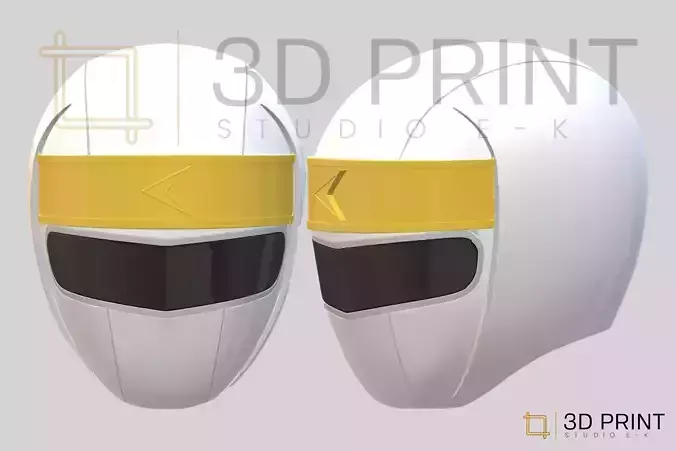 Power Rangers Alien MMPR White Ranger helmet 