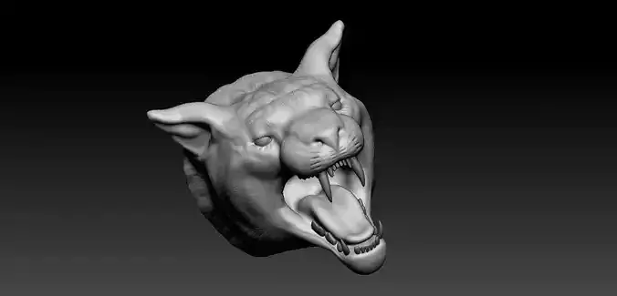 Sculpted Tiger Face