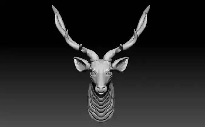 Deer Head sculpted 