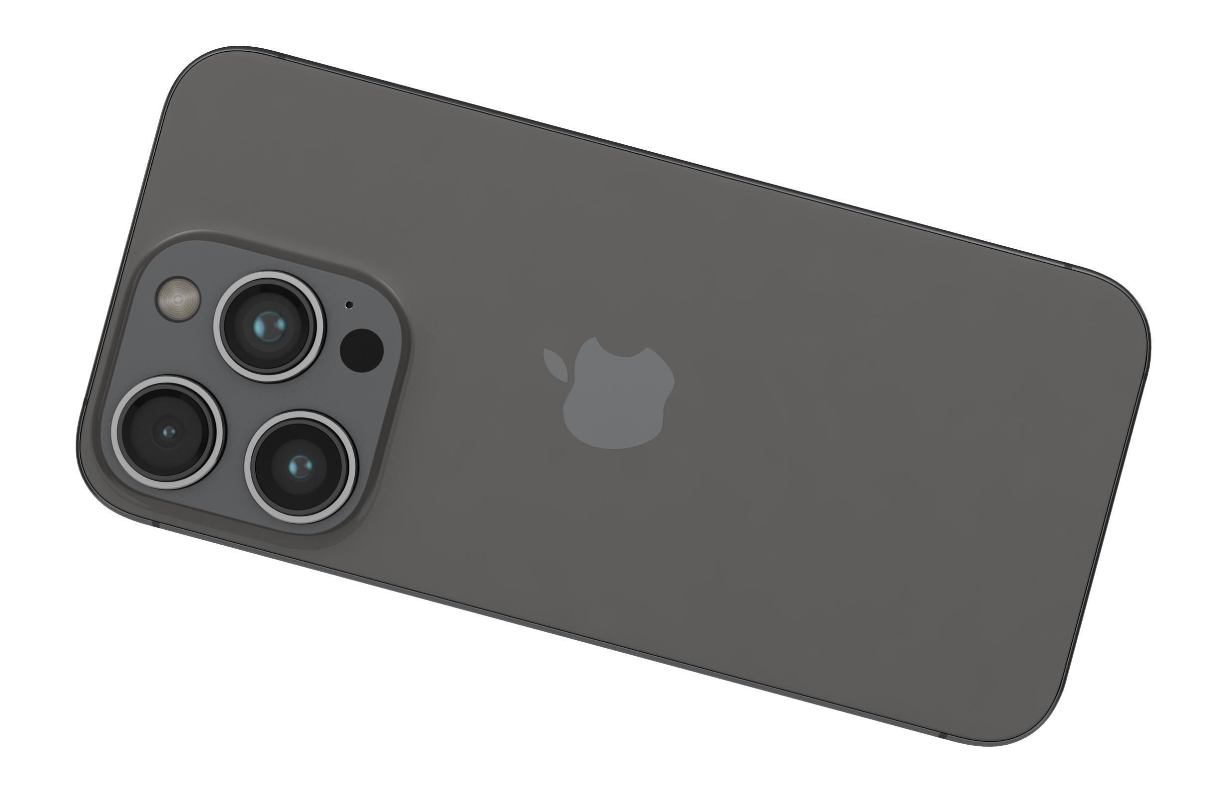 Apple iPhone 15 Pro Black Titanium 3D model_7