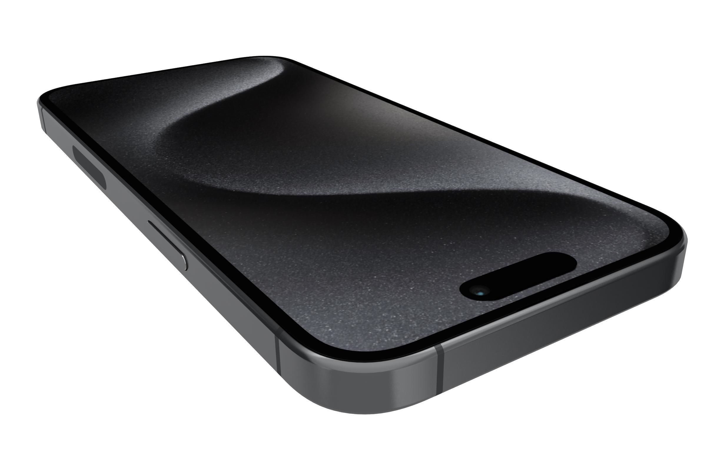 Apple iPhone 15 Pro Black Titanium 3D model_14