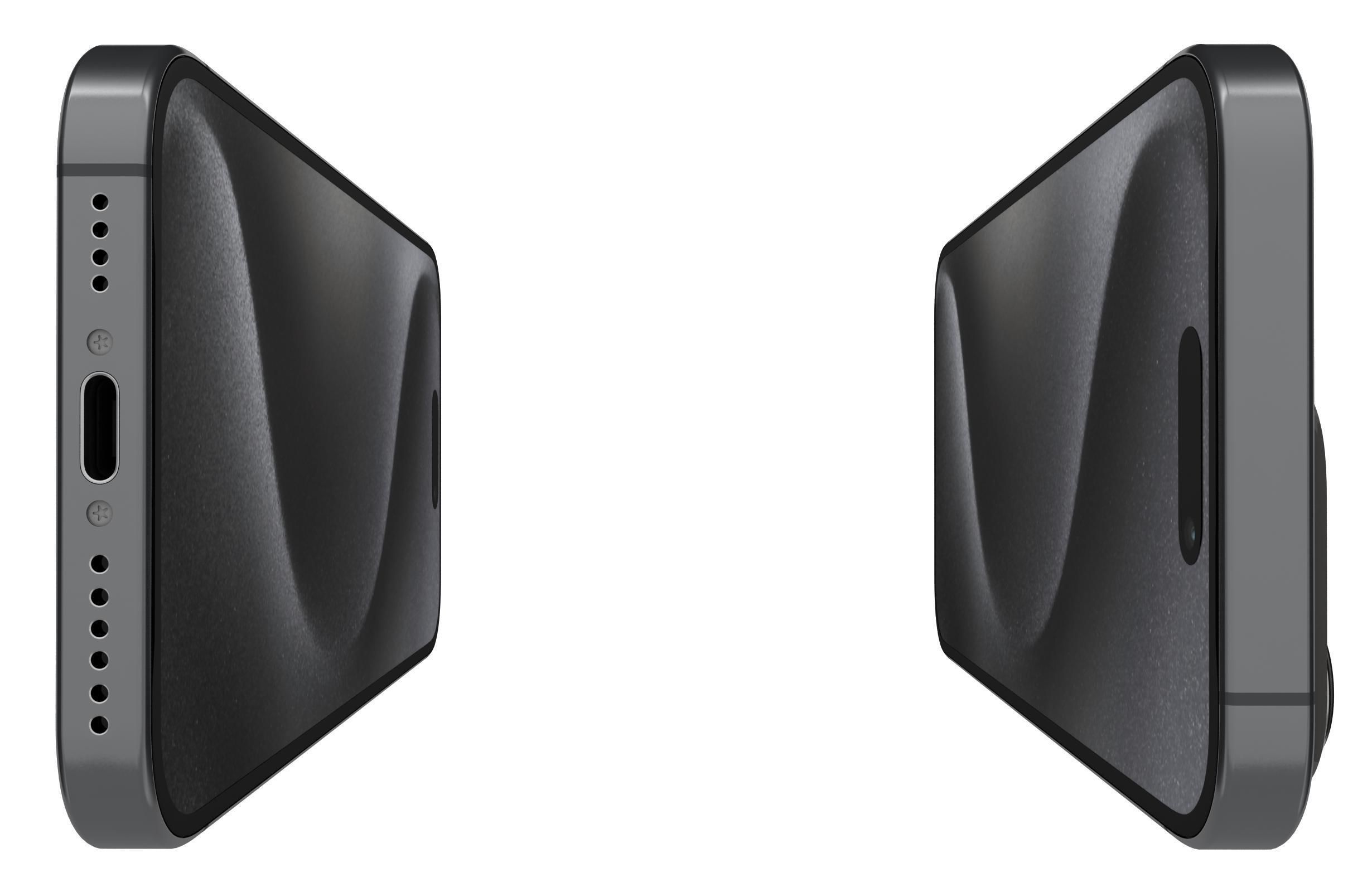 Apple iPhone 15 Pro Black Titanium 3D model_11