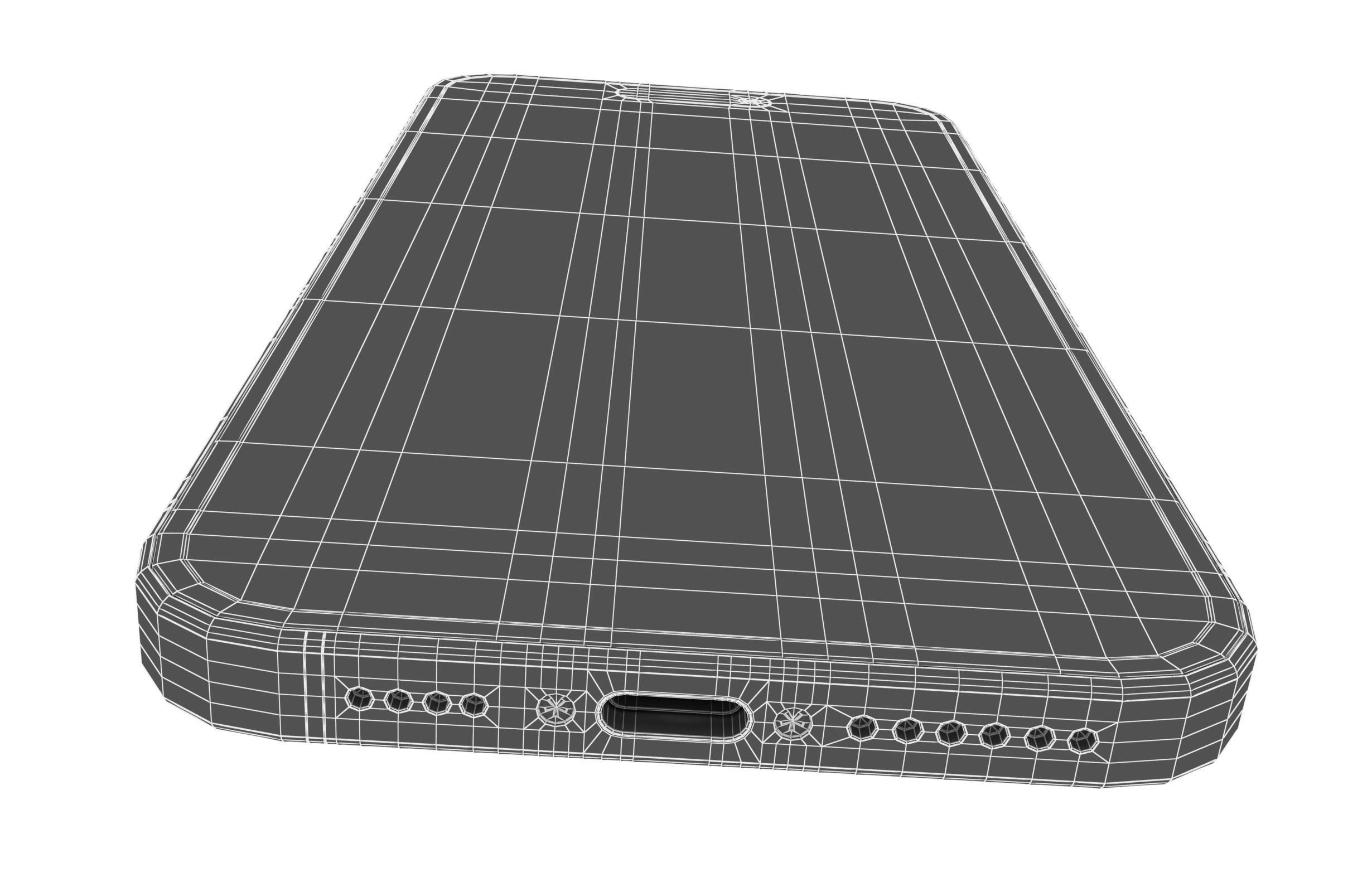 Apple iPhone 15 Pro Blue Titanium 3D model_19