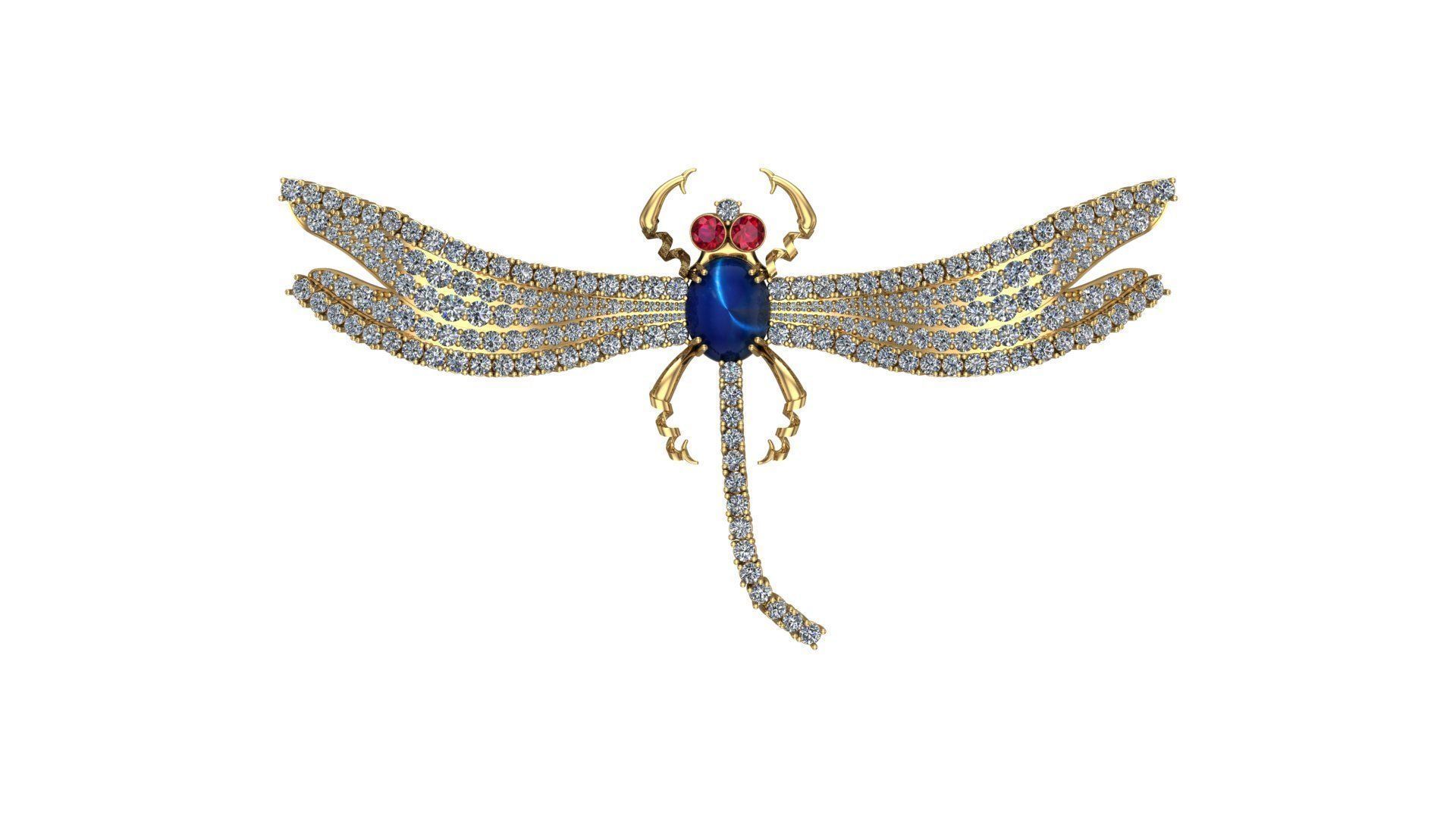 DRAGONFLY PANDENT 3D print model_1