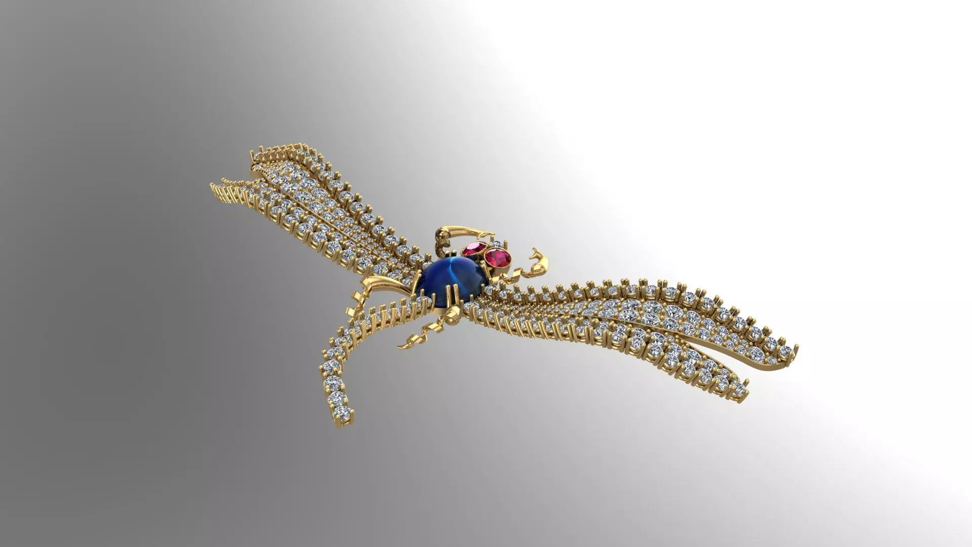 DRAGONFLY PANDENT 3D print model_0