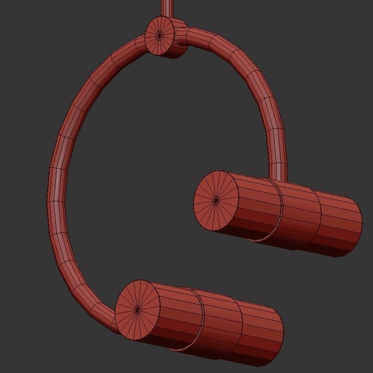 Rae 4 Light Pendant 3D model_2