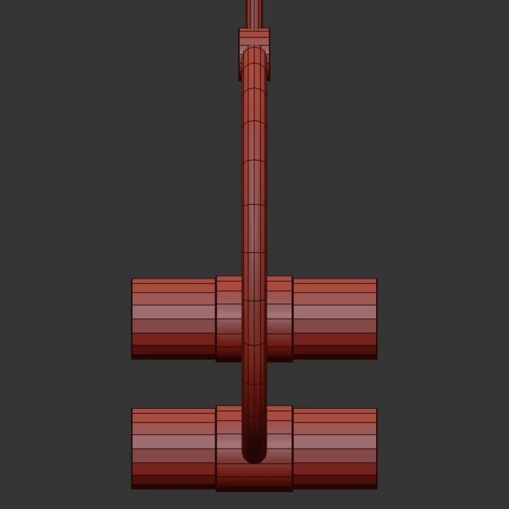 Rae 4 Light Pendant 3D model_3