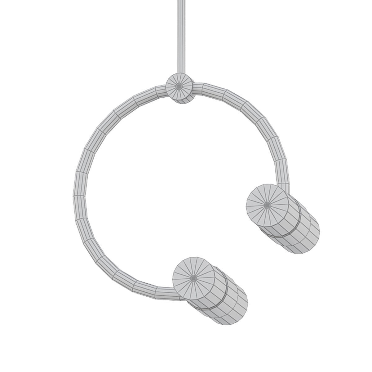 Rae 4 Light Pendant 3D model_4