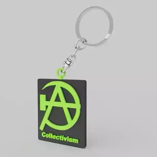 Collectivism Symbol 3D Printable Key chain Model 3D print model