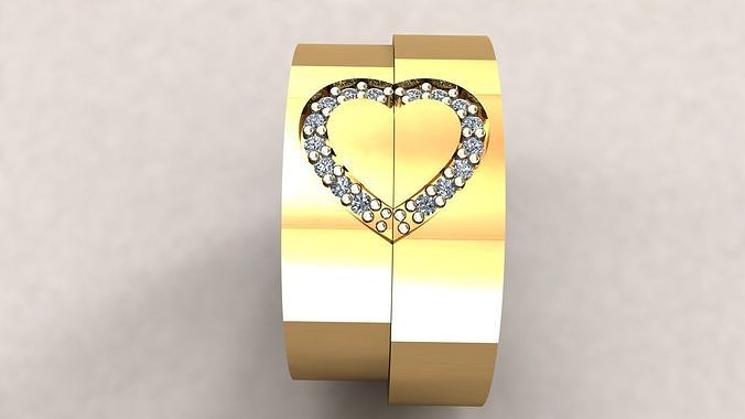 Wedding rings 012 3D print model