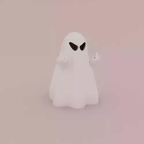 Cute little Angry Ghost 3D print model