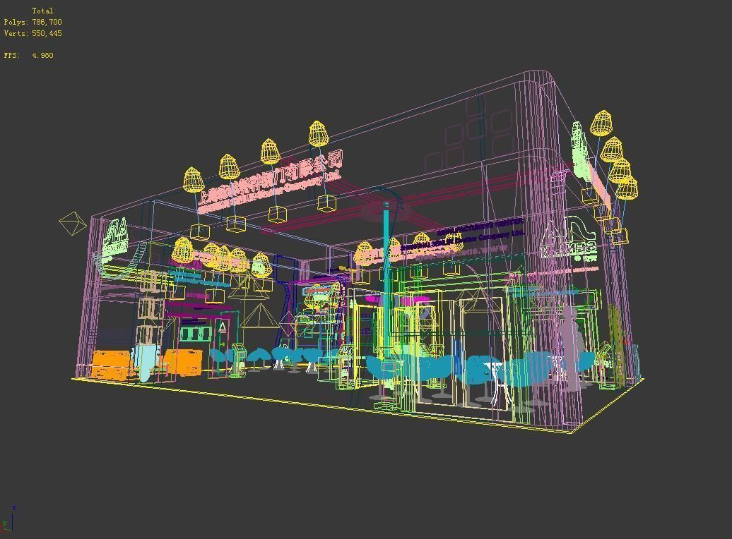 Exhibition - Area -10X14-3DMAX2009-02 3D model_4