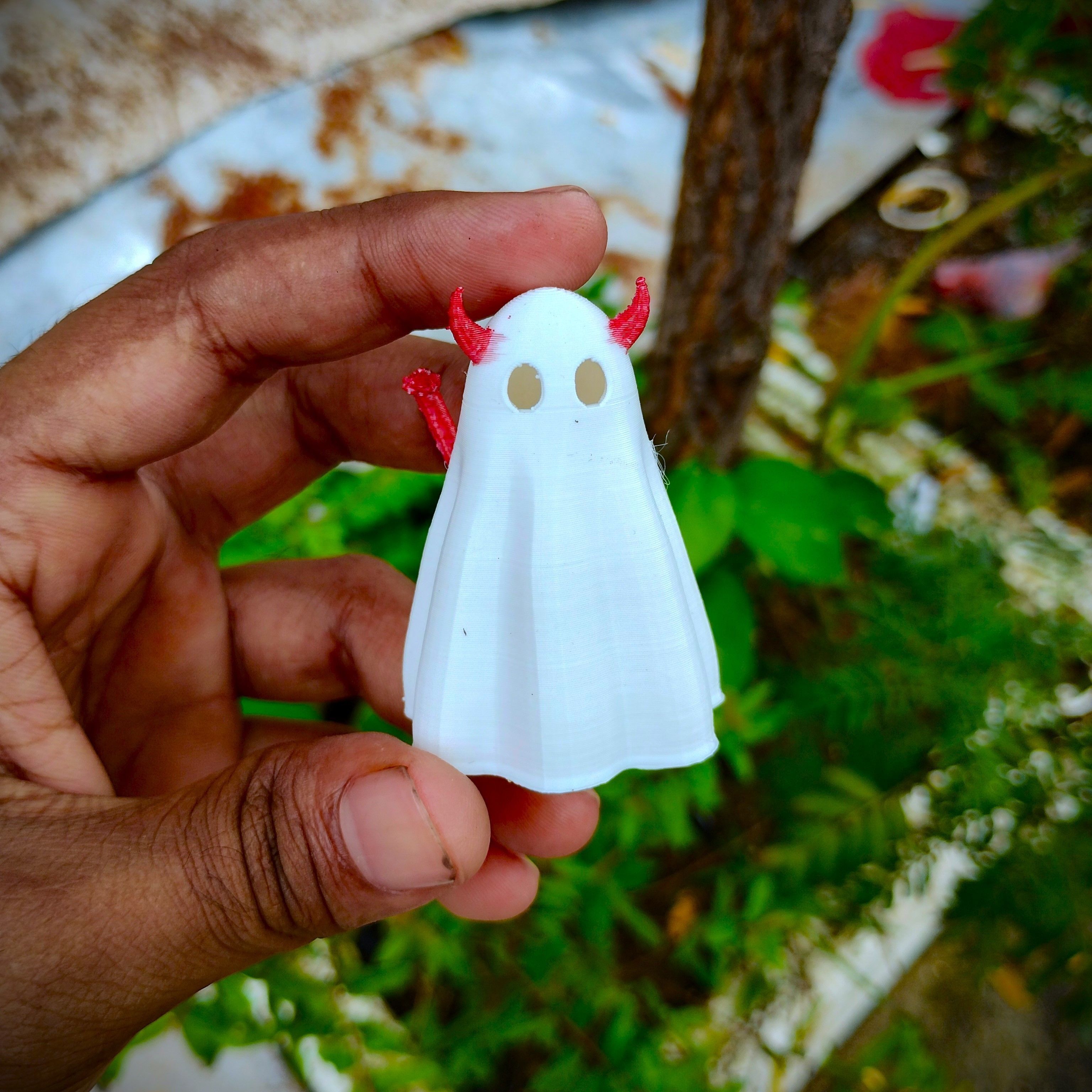 Cute little Devil Ghost 3D print model_3