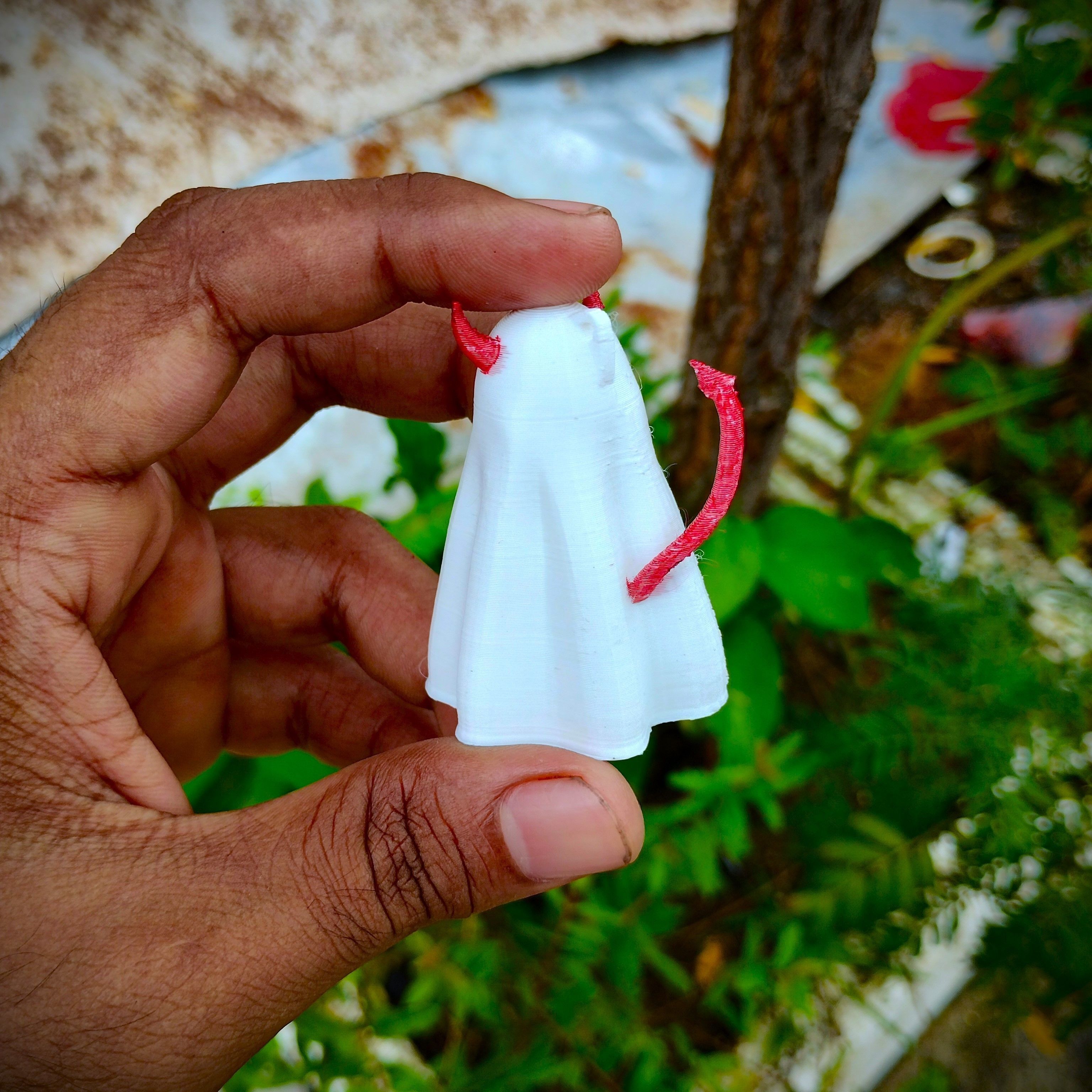 Cute little Devil Ghost 3D print model_2