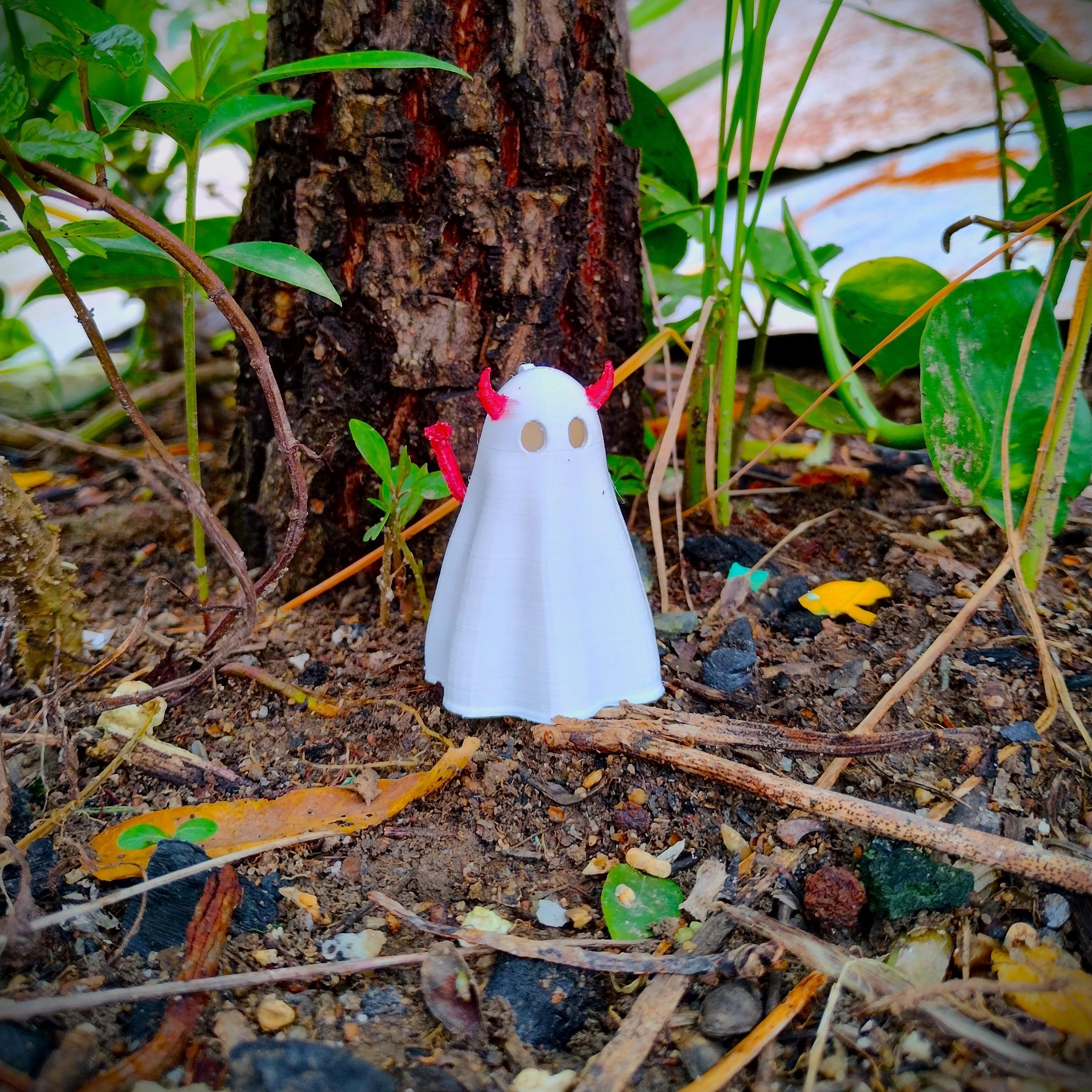 Cute little Devil Ghost 3D print model_1