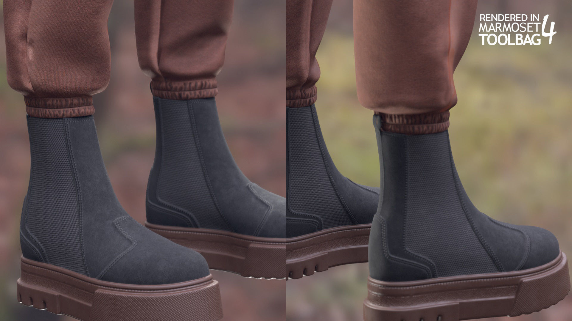 Mens and Womens Winter and Autumn Outfits 3D Model Collection_37