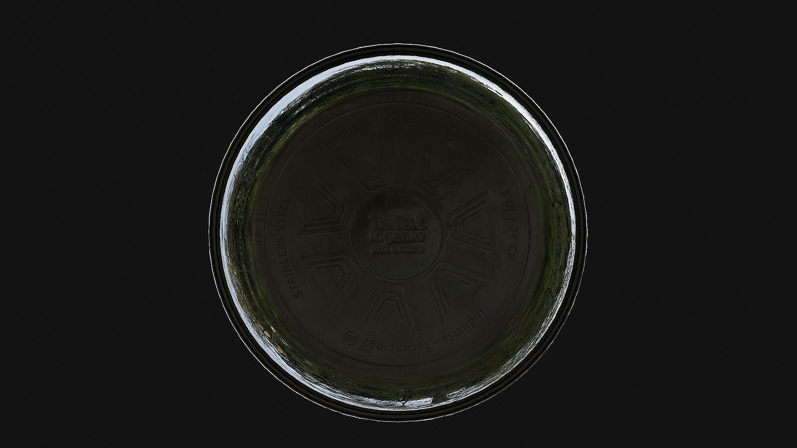 Stainless Steel Frying Pan 3D model_3