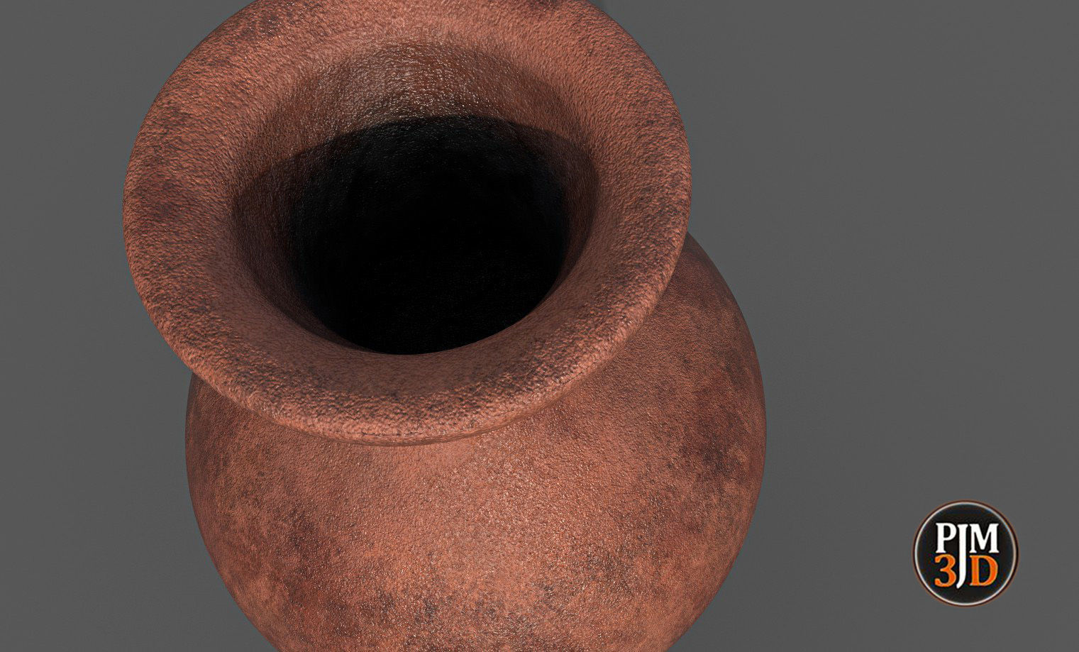 Earthenware Vase-Version 1 Low-poly 3D model_6