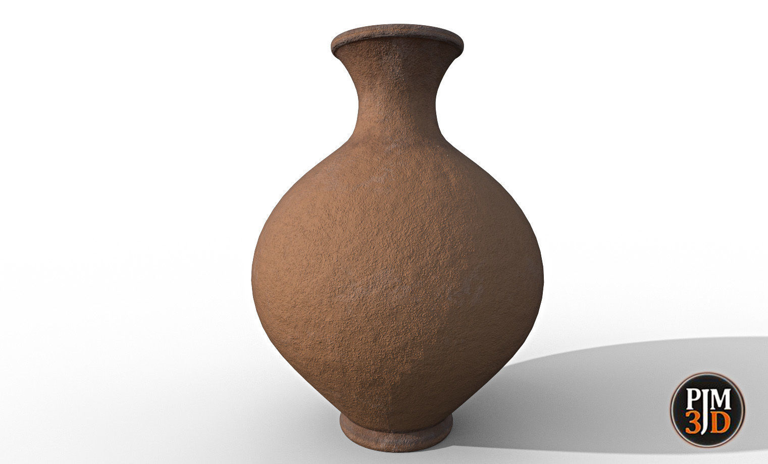 Earthenware Vase-Version 1 Low-poly 3D model_3