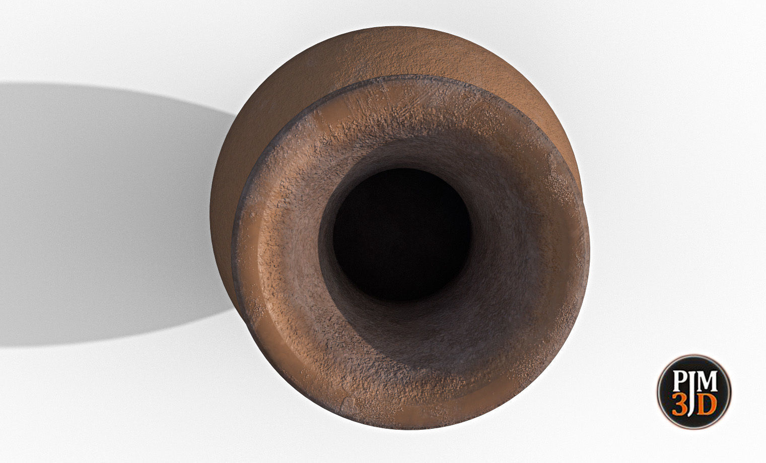 Earthenware Vase-Version 1 Low-poly 3D model_9