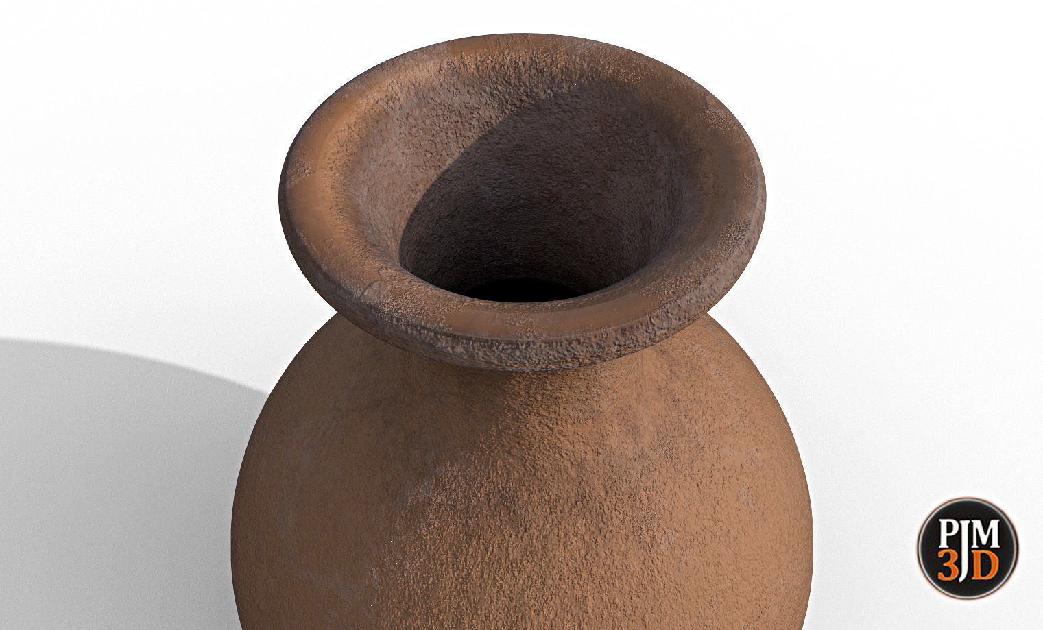 Earthenware Vase-Version 1 Low-poly 3D model_7