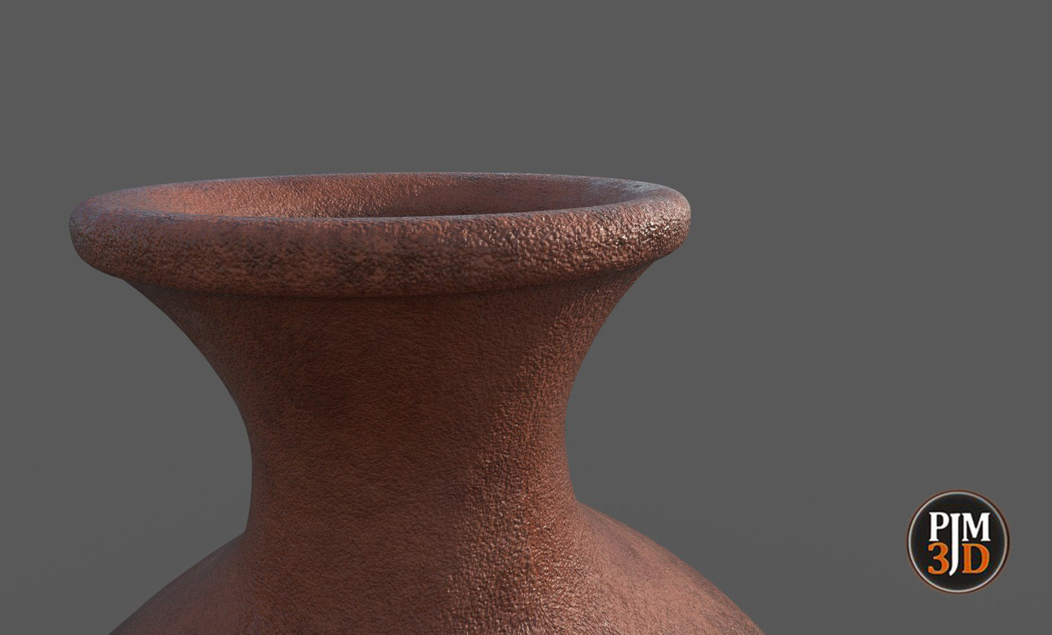 Earthenware Vase-Version 1 Low-poly 3D model_8