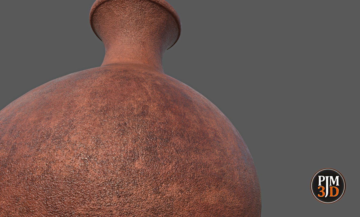 Earthenware Vase-Version 1 Low-poly 3D model_4