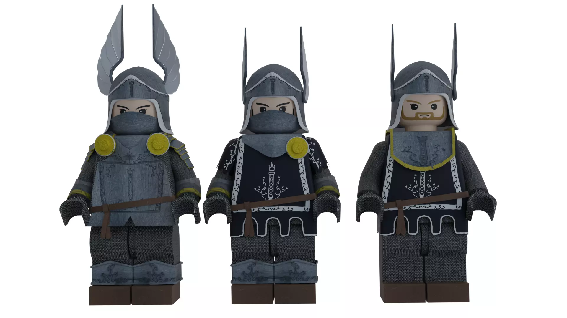 lego knight Free 3D model