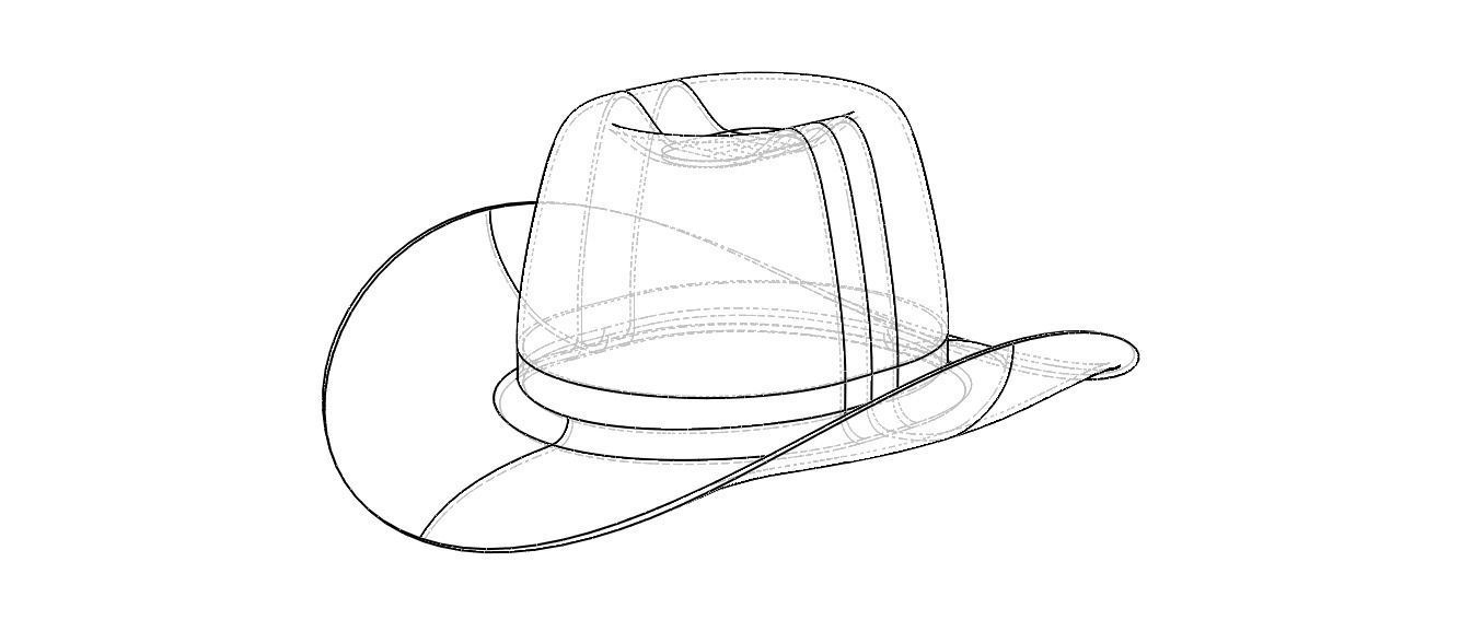 Western Cowboy Hat 3D model_3