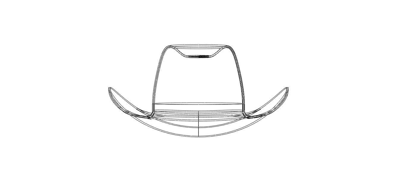 Western Cowboy Hat 3D model_24