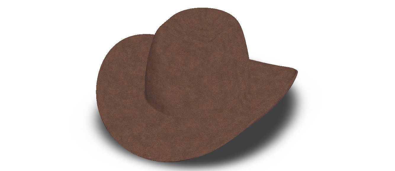 Western Cowboy Hat 3D model_13