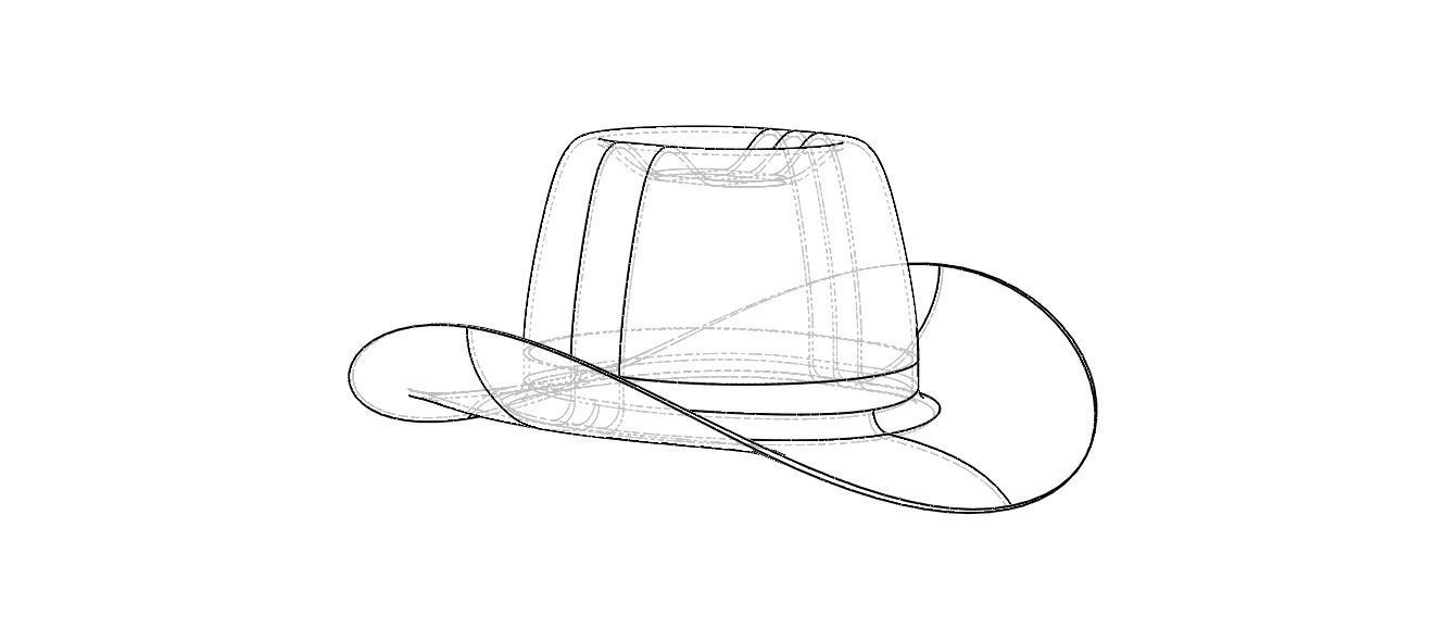 Western Cowboy Hat 3D model_35