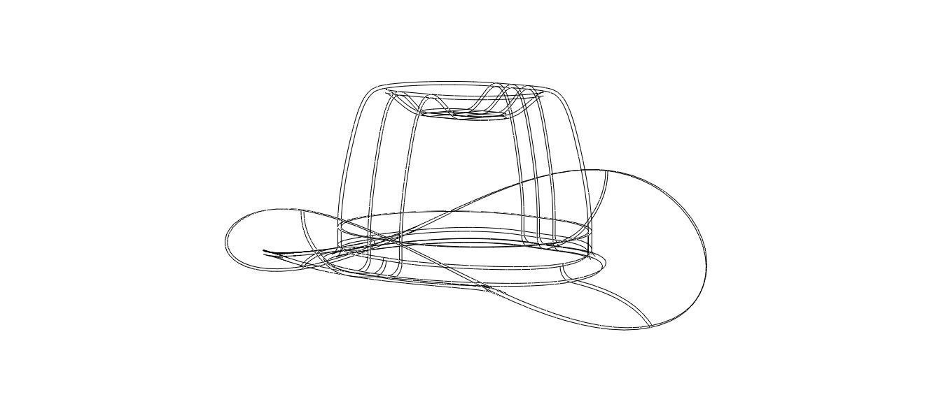 Western Cowboy Hat 3D model_36