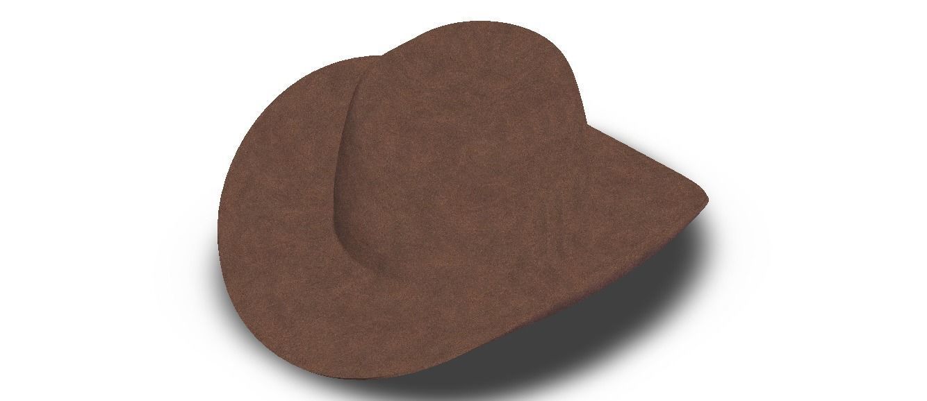 Western Cowboy Hat 3D model_9