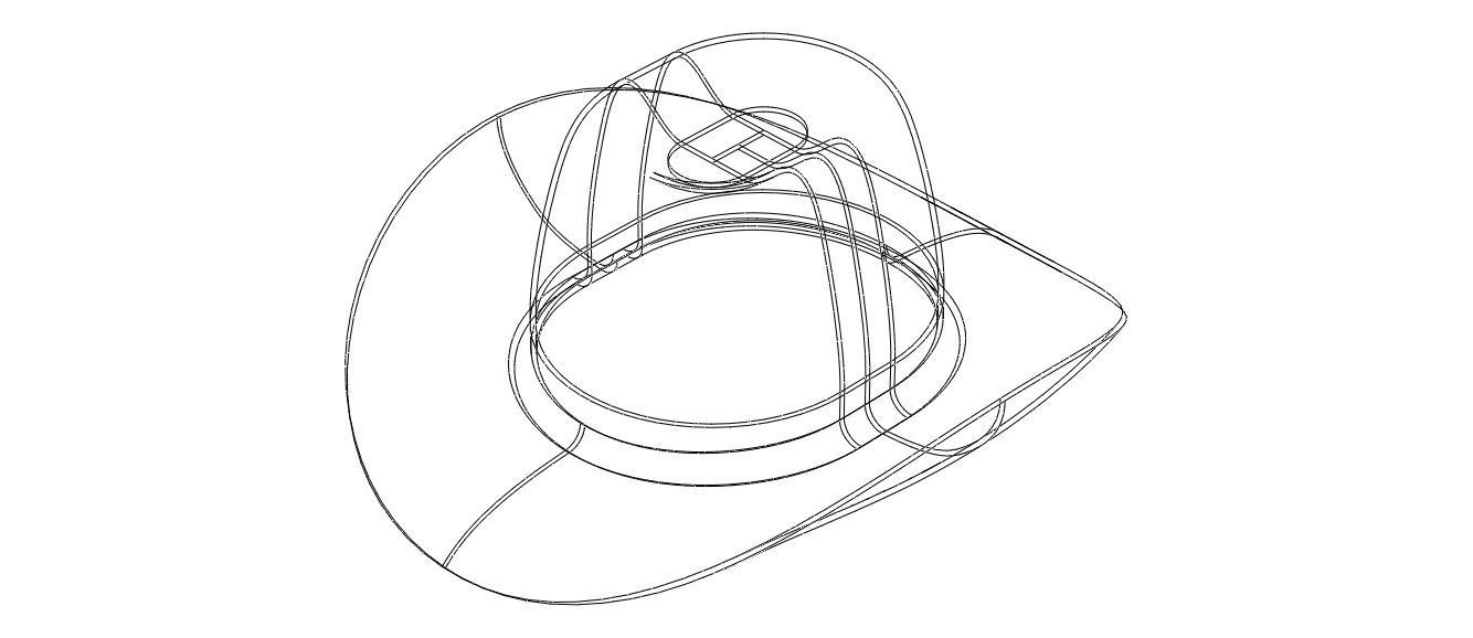 Western Cowboy Hat 3D model_8