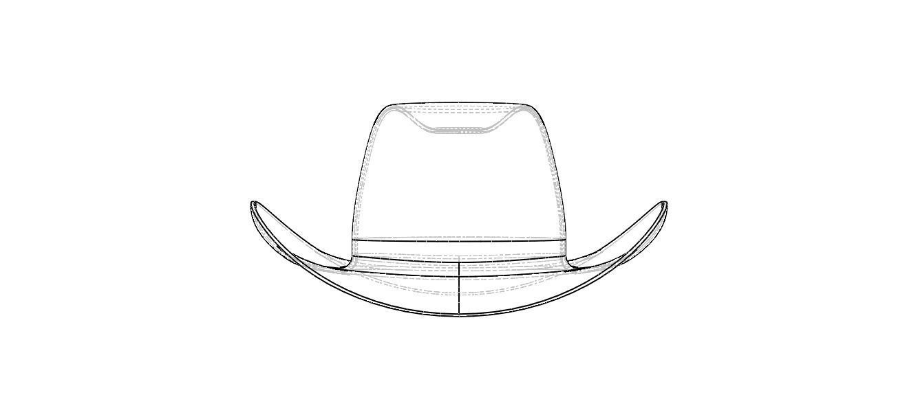 Western Cowboy Hat 3D model_23