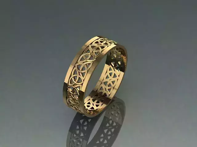 Celtic Knot Gold Ring  3D print model