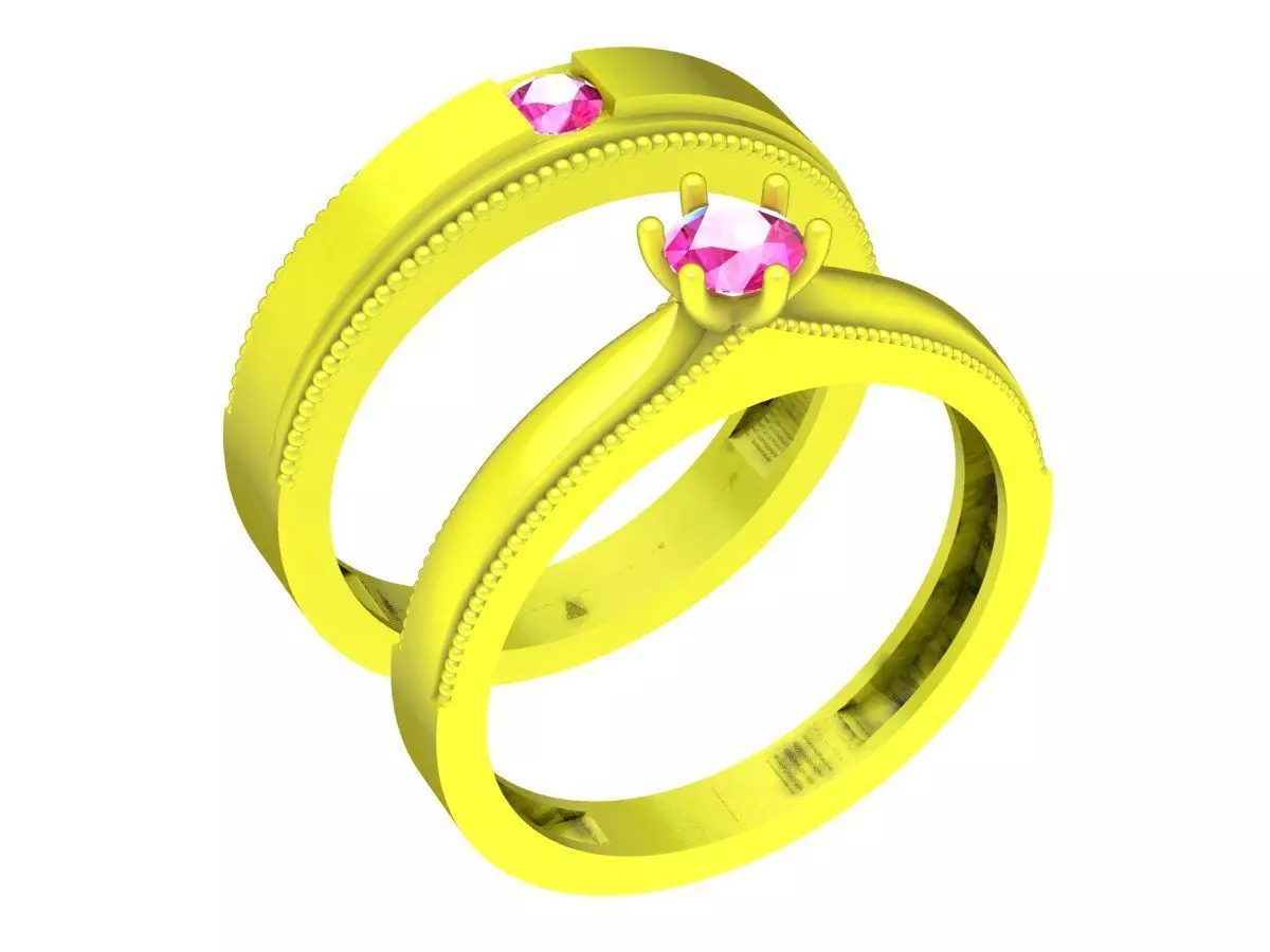 6709 Wedding Ring 3D print model_0