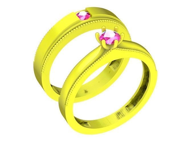 6709 Wedding Ring 3D print model