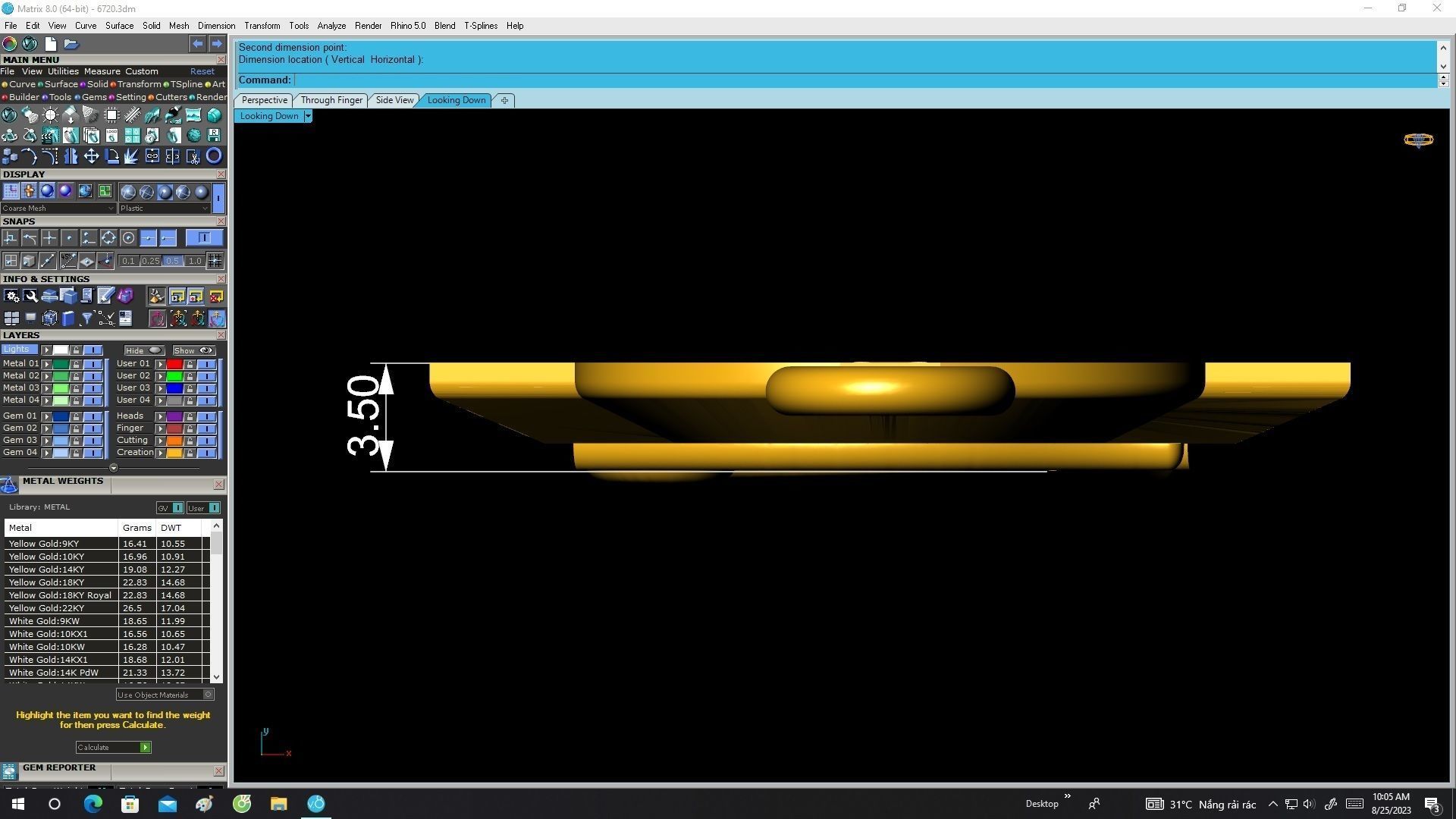 6720 Eye of Horus Pendant 3D print model_5