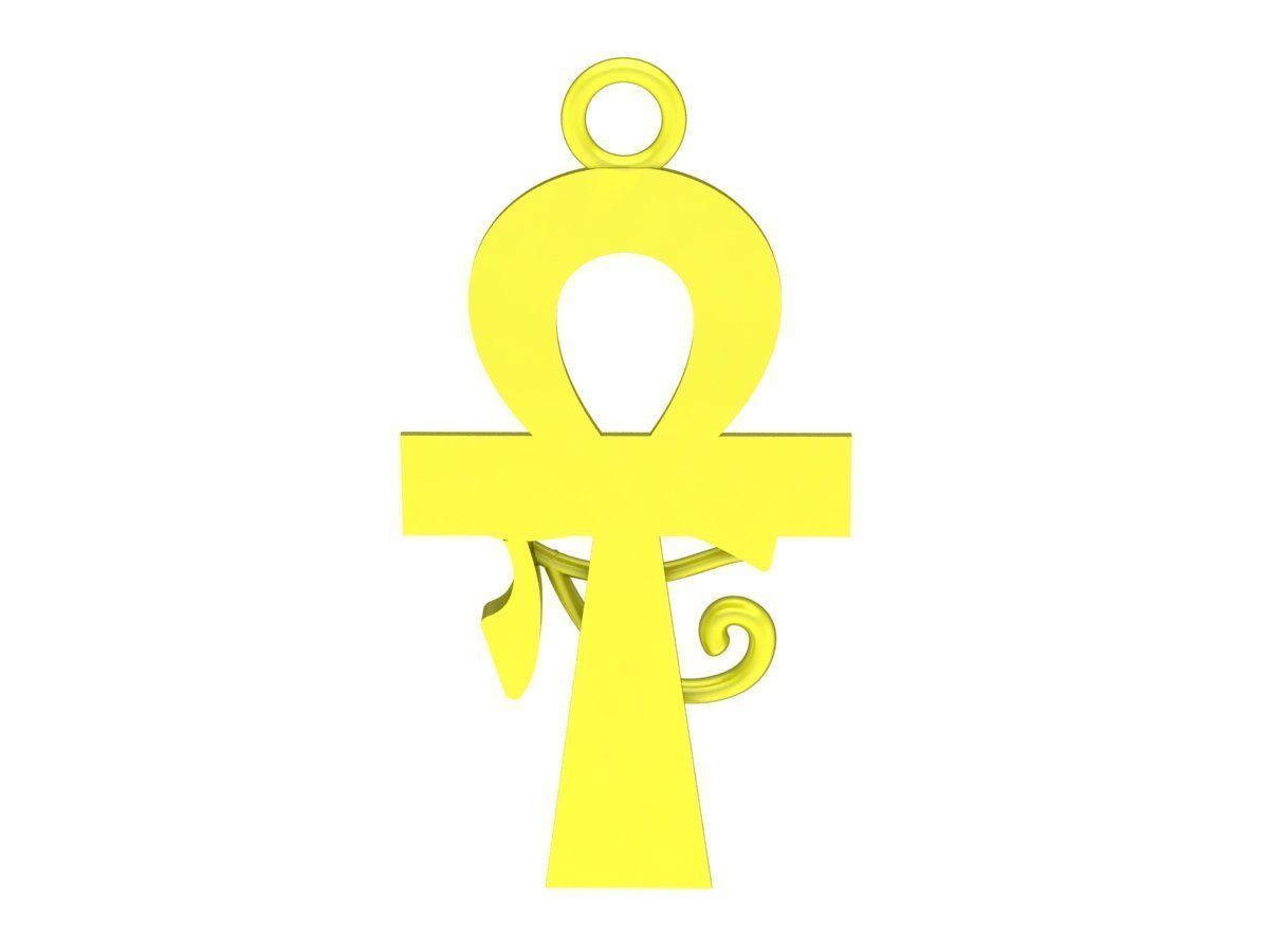 6720 Eye of Horus Pendant 3D print model_3