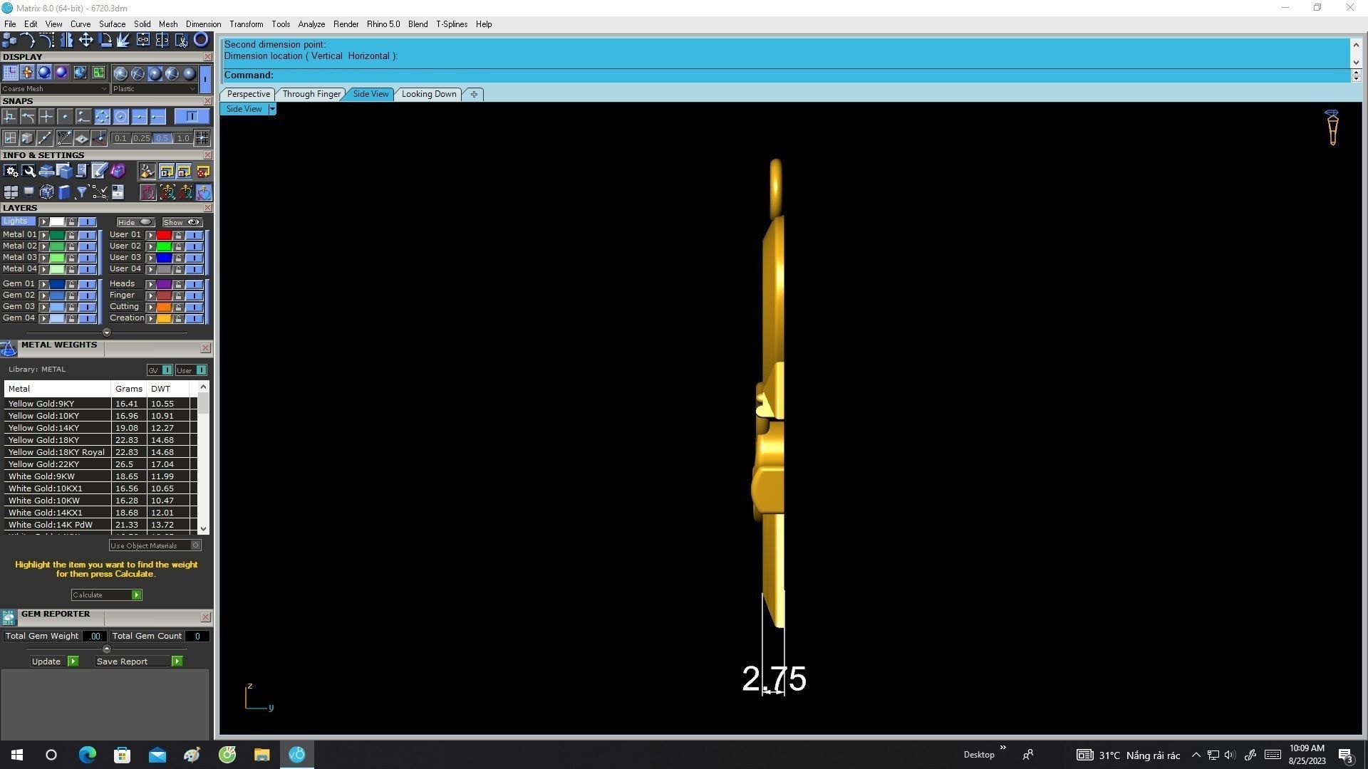 6720 Eye of Horus Pendant 3D print model_7