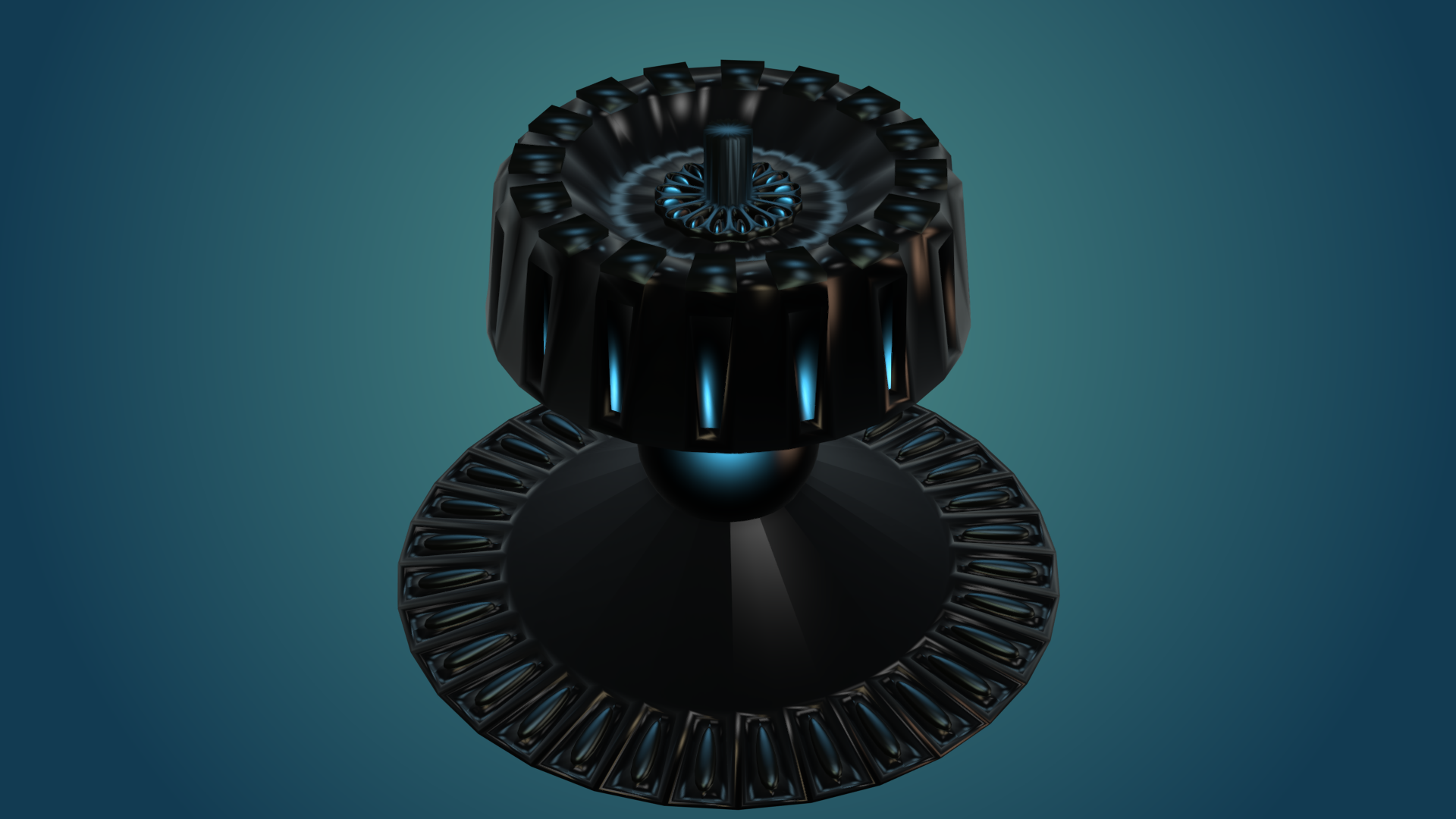 Magnetic Fountain 3D model_8