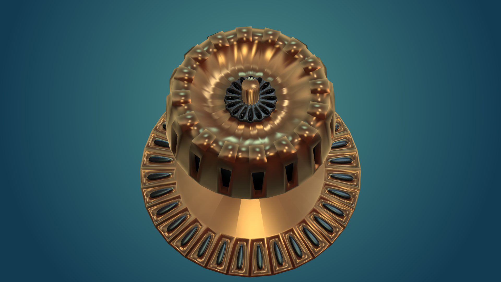 Magnetic Fountain 3D model_2